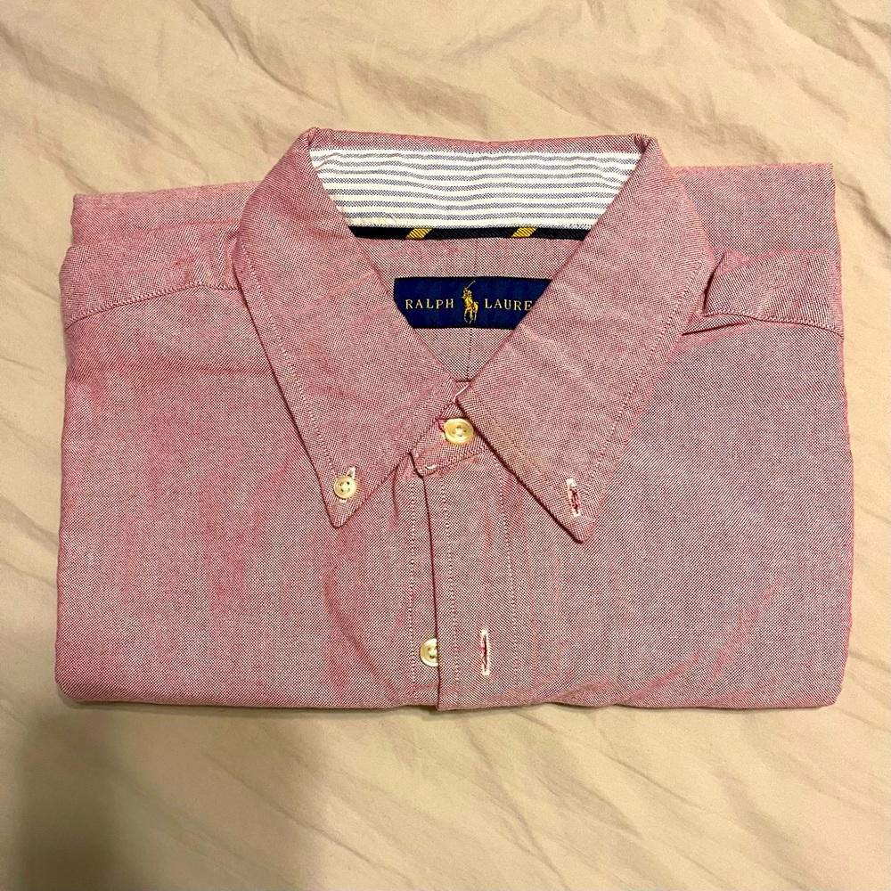 Ralph Lauren Men's Long Sleeve Button Down Shirt - Medium